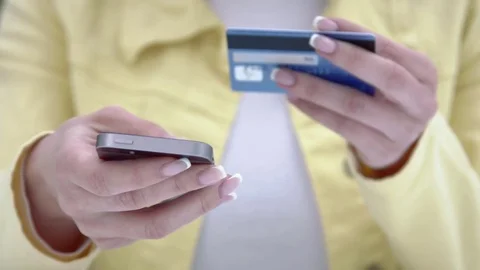 Payment of goods and services by plastic cards Stock-Footage 75844705