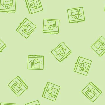 Payment holiday line seamless pattern Illustrazione stock
