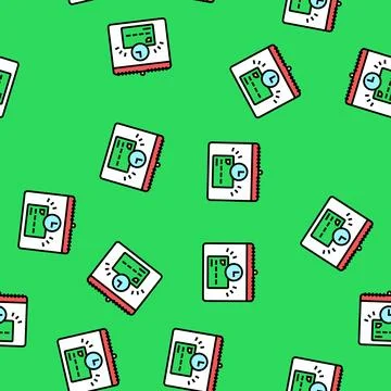 Payment holiday vector seamless pattern Illustrazione stock