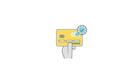 Payment icon animation for video motion graphics Stock Footage 162734637