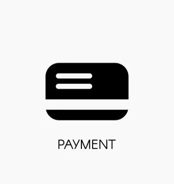 Payment icon. Credit or debit card payment type symbol vector illustration Stock Illustration