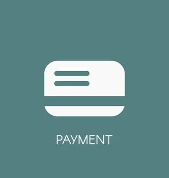 Payment icon. Credit or debit card payment type symbol vector illustration Stock Illustration