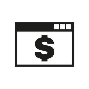 The payment icon. Pay and e-commerce, dollar, money symbol. UI. Web. Logo. Sign Stock-Illustration