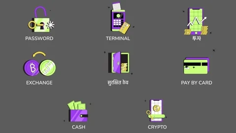 Payment Icons And Titles for After Effects Stock After Effects