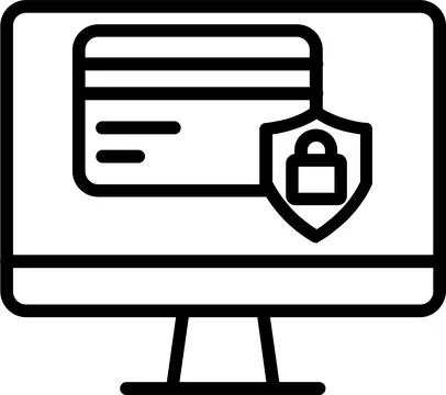 Payment Line Icon Design Stock Illustration