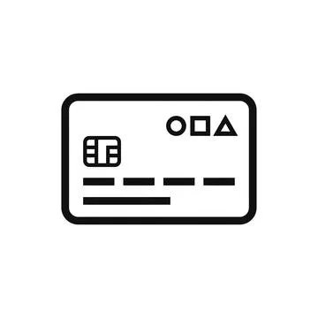 Payment Line Icon Isolated on White Background Stock Illustration