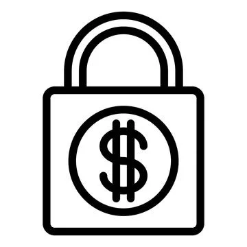 Payment line icon vector illustration isolated on white background Stock Illustration