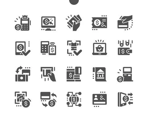 Payment method elements. Payment by phone. Stock Illustration