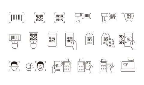 Payment method icon set, Vector illustration Stock Illustration