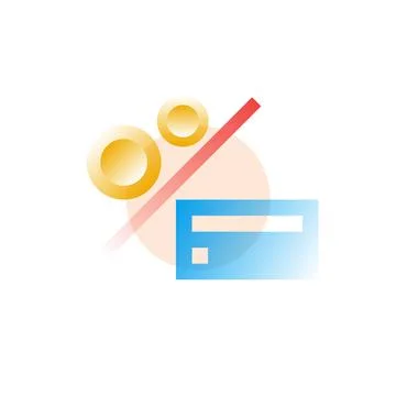 Payment method. Vector icon in gradient style Stock Illustration