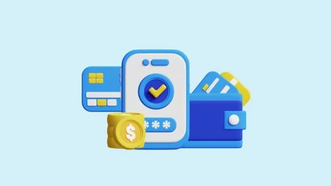 Payment Methods 3D Animated Concept. Stock Footage 289454595