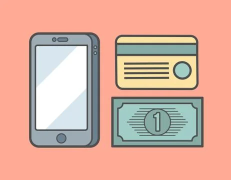 Payment methods concept Stock Illustration