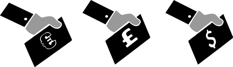 Payment methods icon on white background Stock Illustration