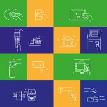 Payment methods Stock-Illustration