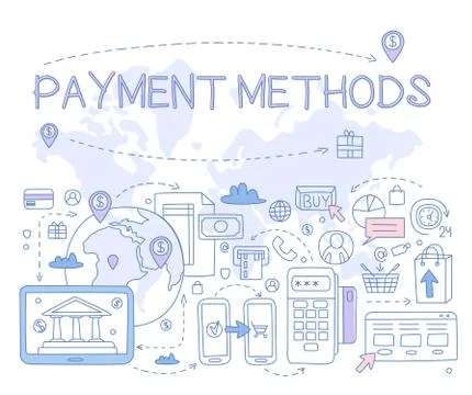Payment Methods Infographics. Vector Illustration Stock Illustration