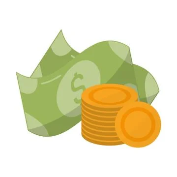 Payment methods money shopping Stock Illustration