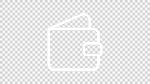 Payment methods white line animation Stock Footage 277319628