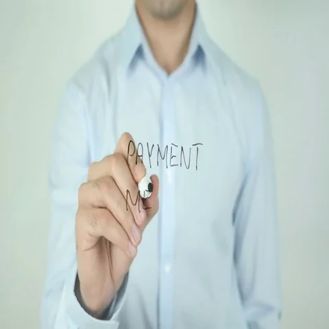 Payment Methods, Writing On Screen Stock Footage 69536281