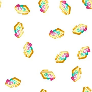 Payment for new customer isometric icon seamless pattern Stock Illustration