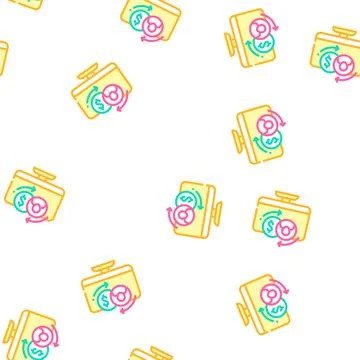 Payment for new customer vector seamless pattern Illustrazione stock