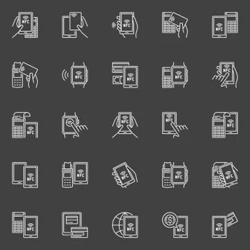 Payment with NFC Stock Illustration