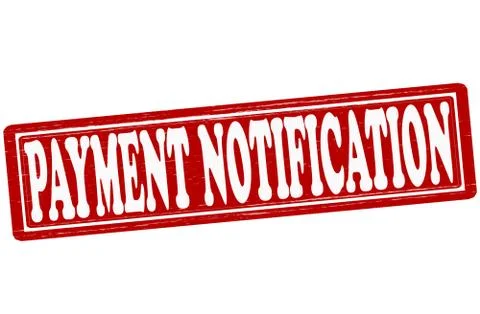 Payment notification Stock Illustration