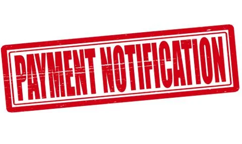 Payment notification Stock Illustration