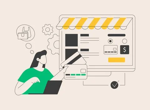 Payment options abstract concept vector illustration. Stock Illustration