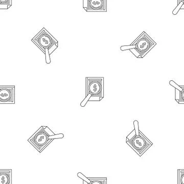 Payment paper pattern seamless Stock Illustration