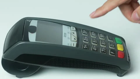 Payment at the pos terminal Stock Footage 272793186
