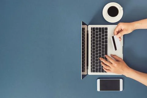 Payment process on the Internet Stock Photos