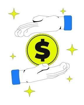 Payment processing 2D onboarding ui illustration Stock Illustration