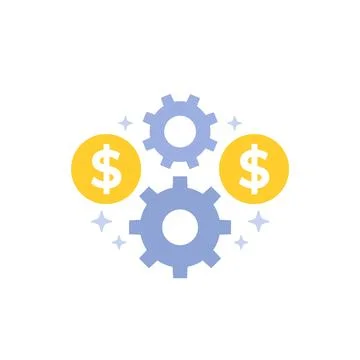 Payment processing icon, flat vector Illustrazione stock