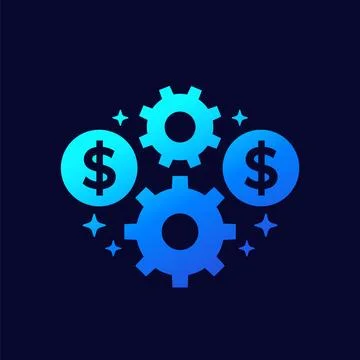 Payment processing icon for web Stock Illustration