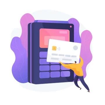 Payment processing vector concept metaphor Illustrazione stock