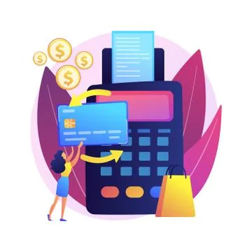 Payment processing vector concept metaphor Illustrazione stock