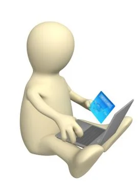 Payment of purchase on the Internet Stock Illustration