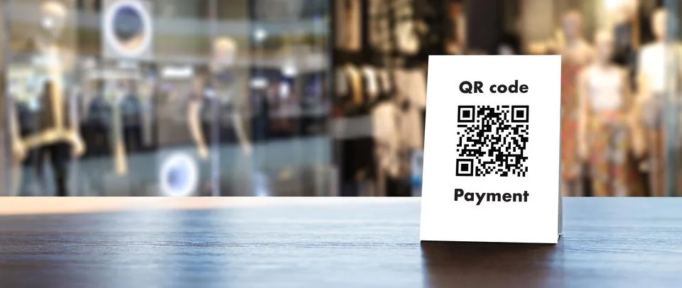 Payment QR code for Moblie ,Qr code payment, E wallet , digital pay without m Stock Photos