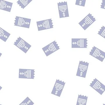 Payment receipt glyph icon vector isolated illustration Illustrazione stock