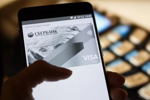 Payment service Android Pay Stock Photos