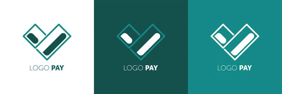Payment service vector logo design template. Easy Pay concept icon. credit cards Stock Illustration