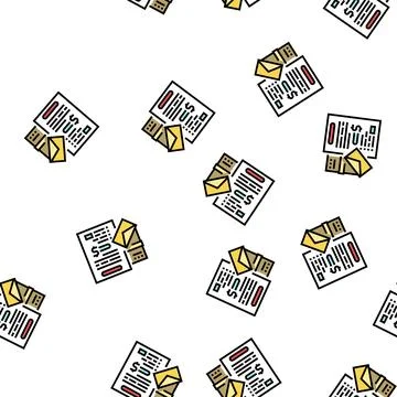 Payment for service vector seamless pattern 스톡 일러스트