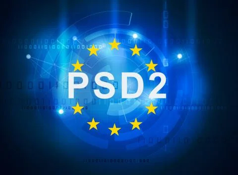 Payment services directive PSD2 Stock Illustration