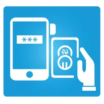 Payment on smart phone Stock Illustration
