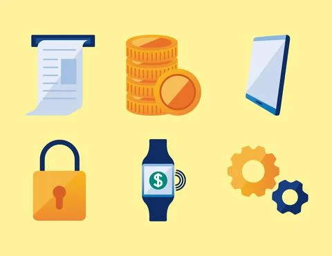 Payment solutions symbol Stock Illustration