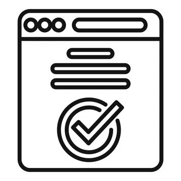 Payment subscription icon outline . Model service Stock Illustration