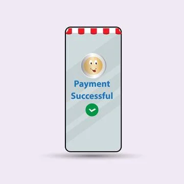 Payment successful Stock Illustration