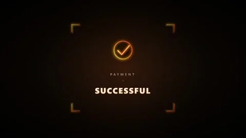 Payment successful notification animation with neon checkmark for digital t.. Stock Footage 337555162