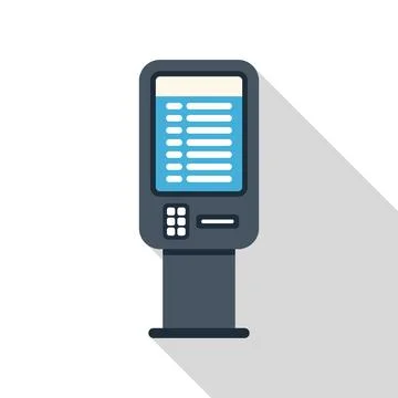 Payment terminal accepting contactless payment using nfc technology Illustrazione stock