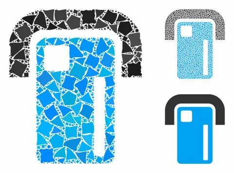 Payment terminal Composition Icon of Humpy Elements 库存插图